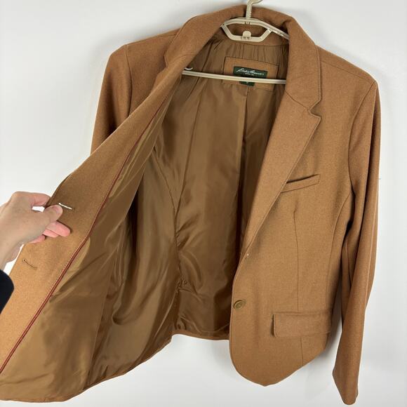 Eddie Bauer Blazer 18 Tall wool blend Preppy Academia Quiet Luxury NEW - Picture 8 of 10